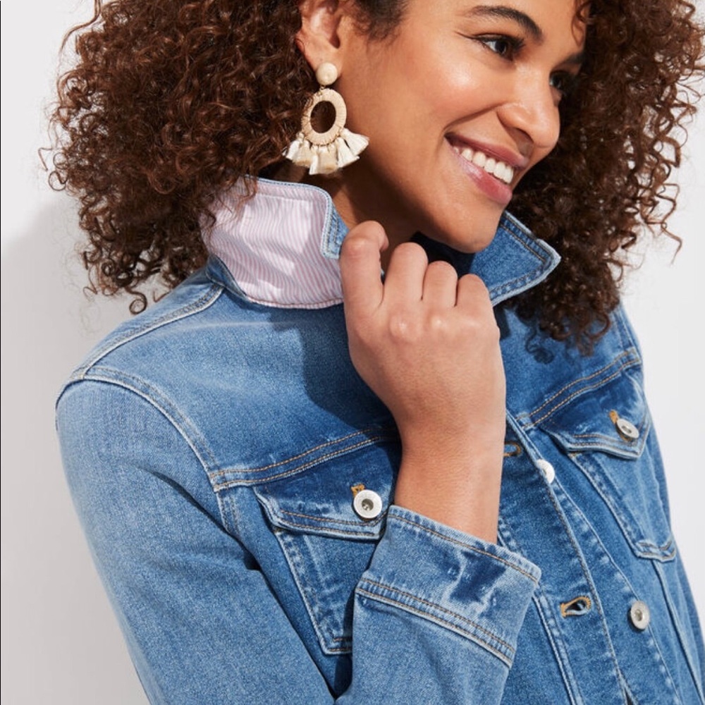 Vineyard Vines Womens Palm Beach Jean Jacket - S